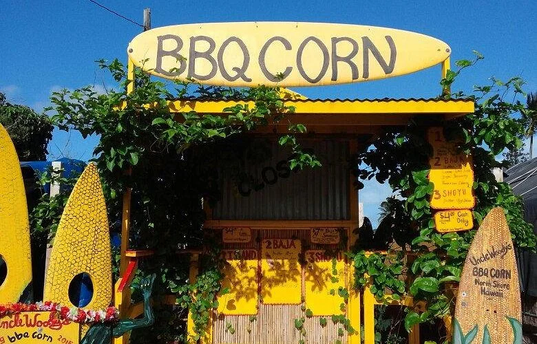 Uncle Woody's BBQ Corn - Kahuku, Hawaii